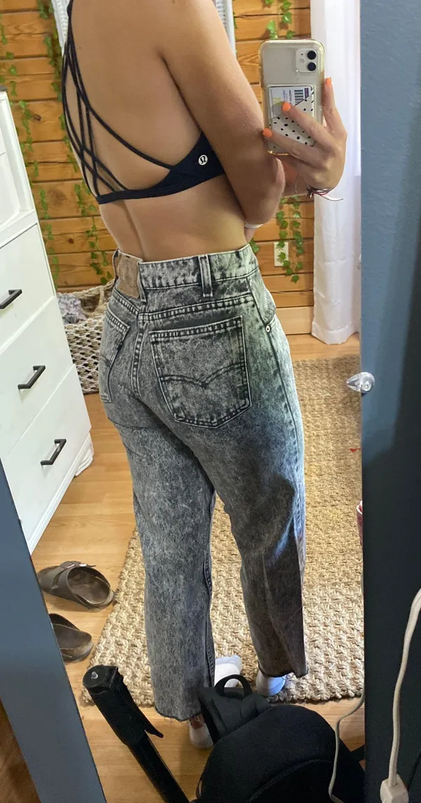 Levi's Black Acid Wash Jeans - Image 2