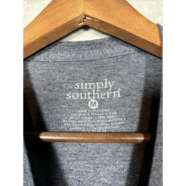 Simply Southern Women's T-shirt Tee Sz M Gray‎ Casual Grapefruit - Image 4