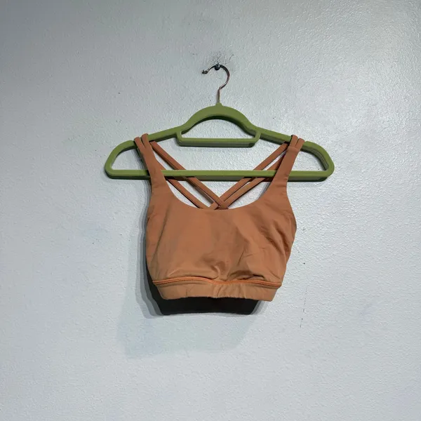 Lululemon Orange Energy Sports Bra Sz 6 - Image 2