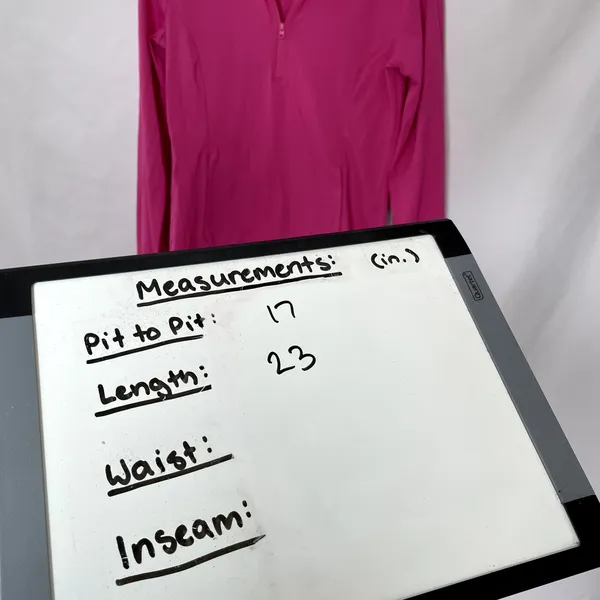 Tommy‎ Bahama Active deep pink quarter zip golf long sleeved top women's S nylon - Image 6