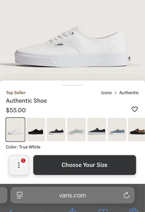 Vans white sneakers - Image 2