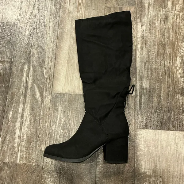 Lee JOURNEE Collection Leeds Black Knee High Boots Size 9 - Image 12