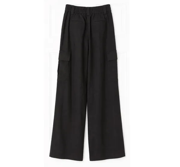 House of Harlow black linen cargo pants - Image 3