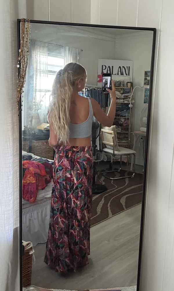 Long Patterned Skirt - Image 3