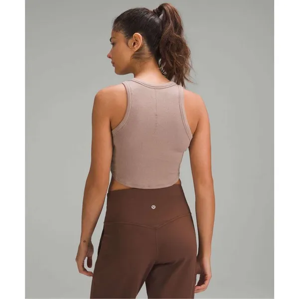 ✨Lululemon Hold Tight Cropped Tank Twilight Rose Sz Medium Top✨ - Image 5