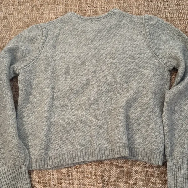 J.Crew Embellished Cardigan Lady Jacket Grey Rhinestones Medium - Image 6