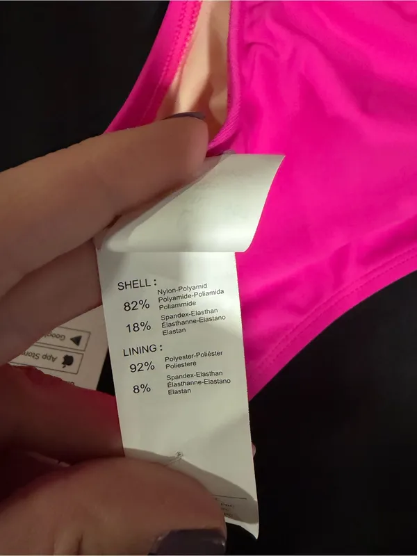 Cupshe Neon Colorblock Bikini Top and High Waisted Bottoms Size L NWT - Image 10
