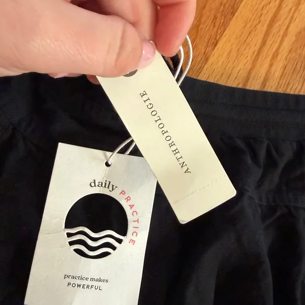 Daily Practice Anthropologie Skirt Black Large Athleisure Minimalist Casual - Image 3