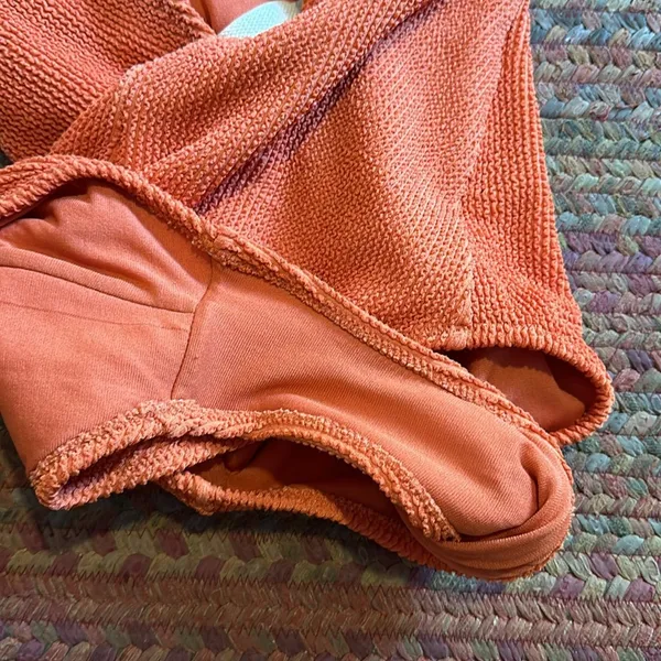 Orange Kona Sol Tie Strap One Piece Bikini - Image 6