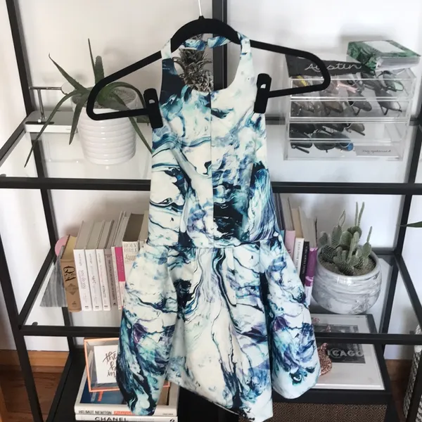 Keepsake x UO Beautiful Liar Dress Blue - Image 5