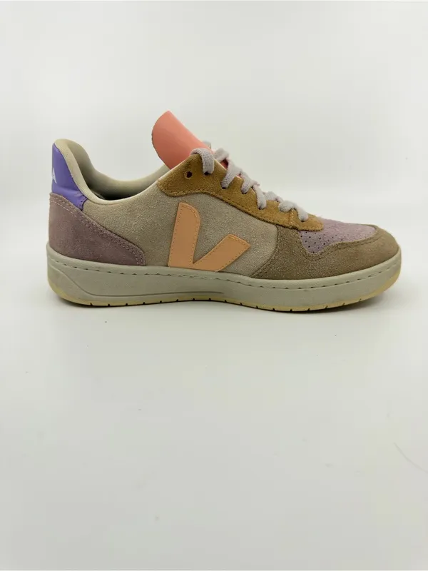 VEJA  V-10 SUEDE MULTICO PEACH SZ 7 - Image 4