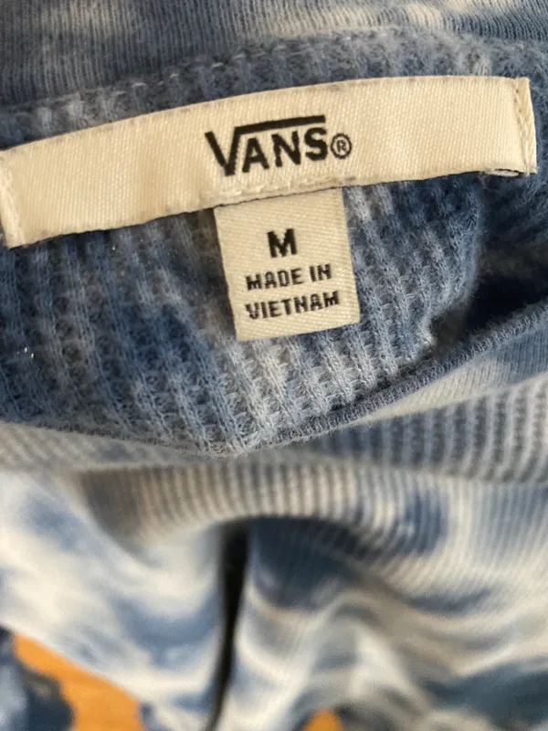 Vans Blue Tie Die Long Sleeve - Image 3