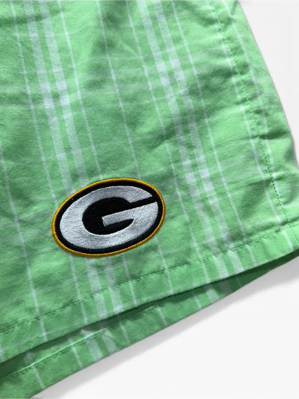 Vintage Green Bay Packers Reebok Women’s XL Plaid Lounge Shorts NFL Y2K - Image 3