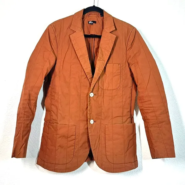 Vintage S Jacket Blazer quilted Levi's California vertical-stitched Barn Coat - Image 2