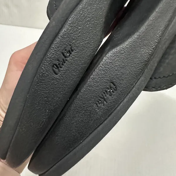 OluKai Ohana Shoes Womens Size 10 EU‎ 40 Black Flip Flop Sandals Comfort Casual - Image 9