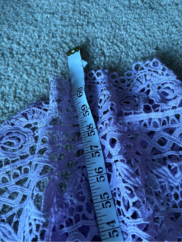 The clothing company purple v-neck lace bohemian maxi dress size large NWT - Image 16