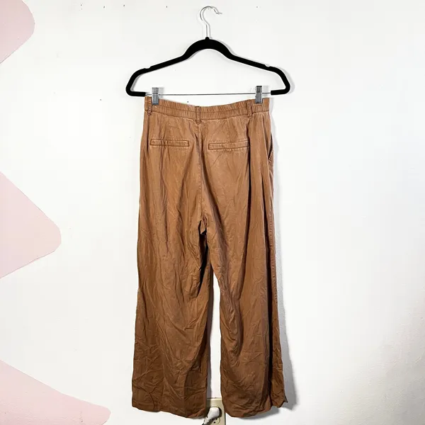 Abercrombie & Fitch Tailored Wide Leg Pants Sz Small Short Lightweight Drapey‎ - Image 2