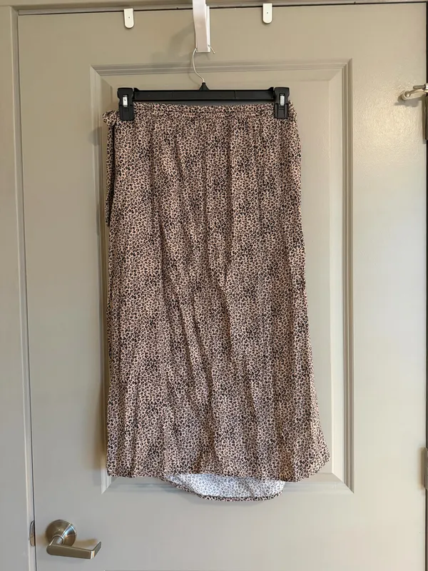 Tie leopard skirt Brown Size M - Image 2