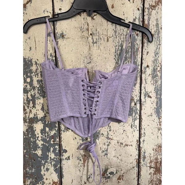 Urban Outfitters Out from Under purple corset top size medium - Image 2
