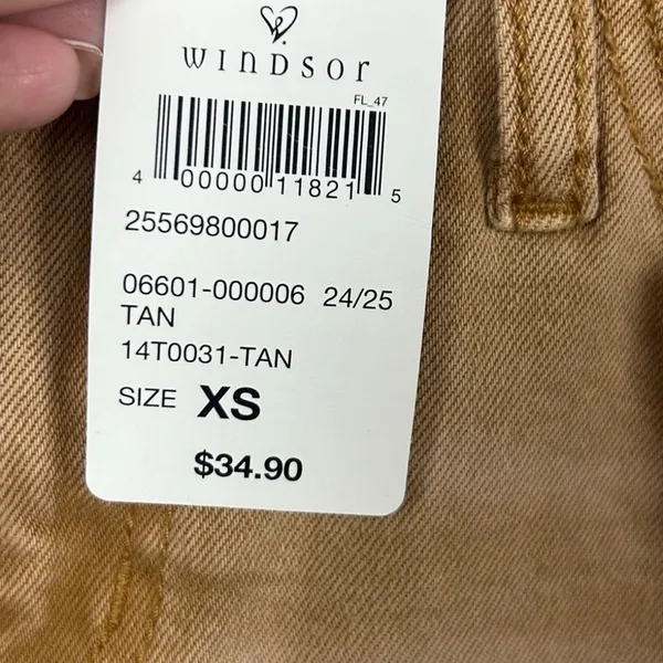 Windsor Tan Mini Skirt size XS NWT - Image 4