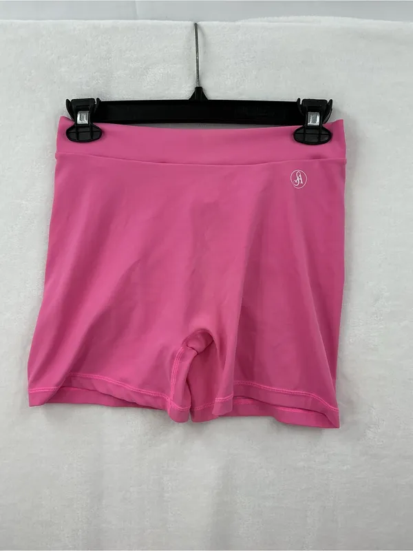 Allure Pink Scrunch-Back High-Waist Bike Shorts 1103 - Image 2