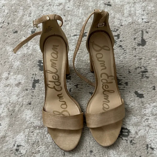 Sam Edelman Women’s Yaro Ankle Strap Heels Classic Nude -Size US 11 - Image 2