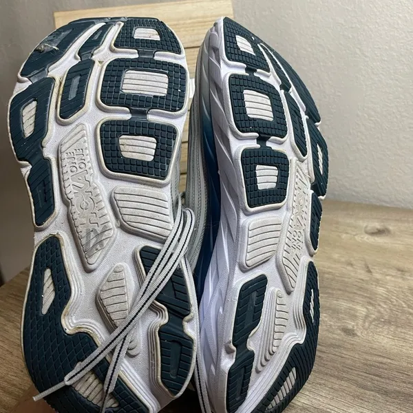 Hoka One One Bondi 6 Grey Blue Sneakers Shoes - Image 5