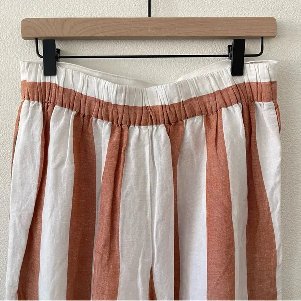 Madewell Huston Pull-On Crop Pants in Evelyn Stripe M - Image 13