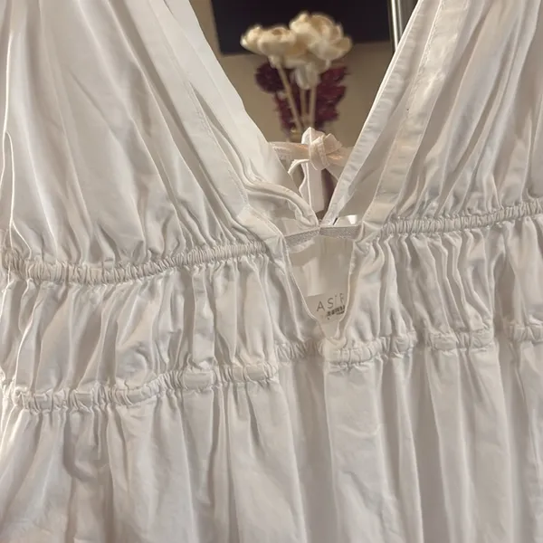 ASTR The Label Cassie Tiered White Maxi Dress- Saks5th Ave - Image 10