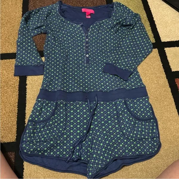 Victoria’s Secret Cotton Waffle Romper Pajamas size Large - Image 2