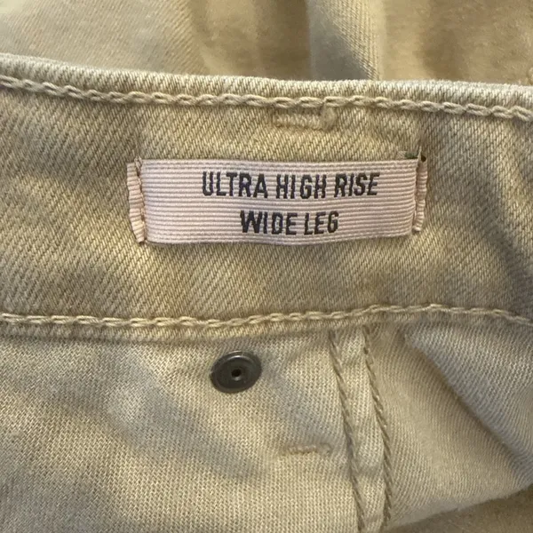 Ariat Wide Leg Jeans 33R Ultra High Rise Countryside French Khaki Stretch NWT - Image 12