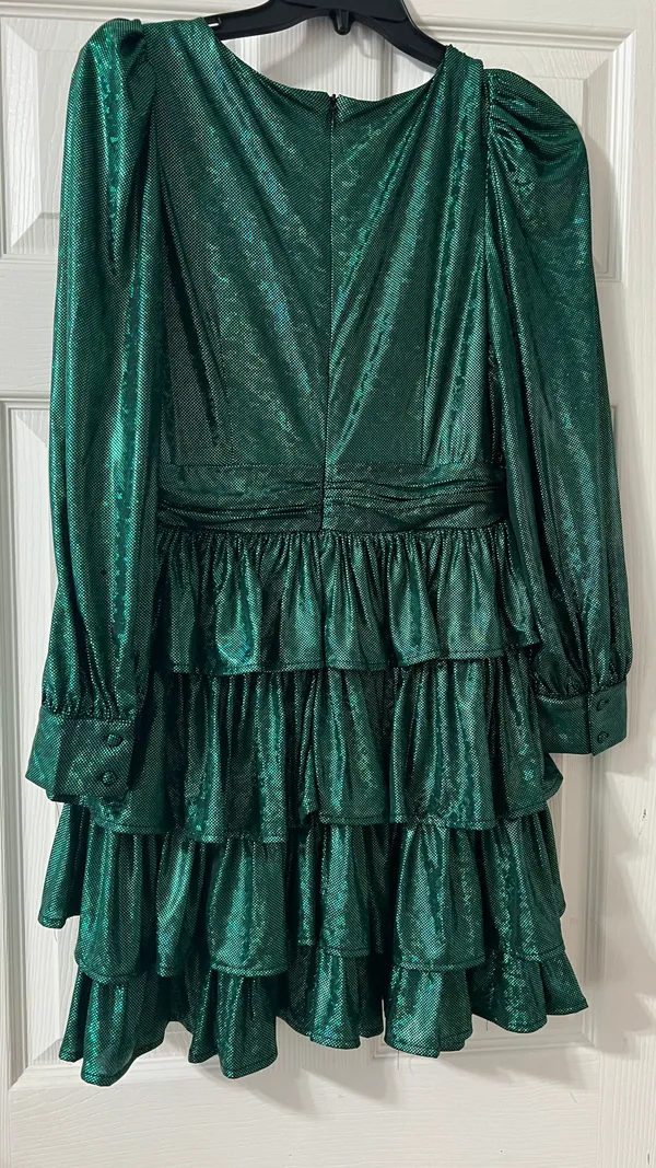 The Clothing Exchange Green Long Sleeve Dress - Image 3