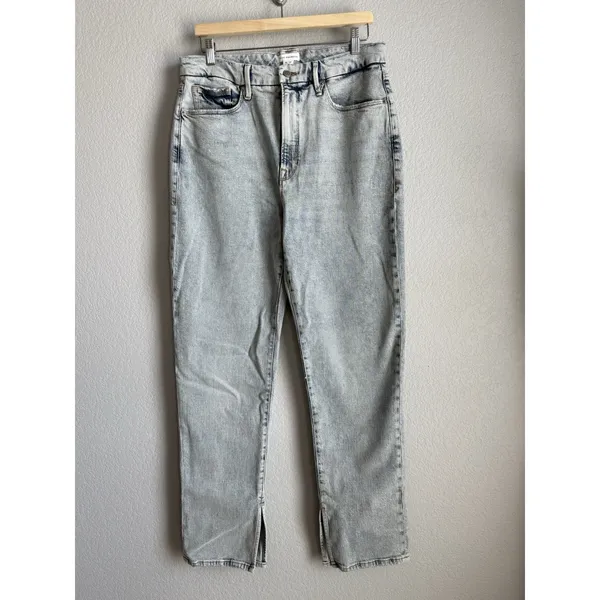 Good American Vintage 90s Straight Leg Jeans Patchwork Pocket Grunge Indie 12/31 - Image 5