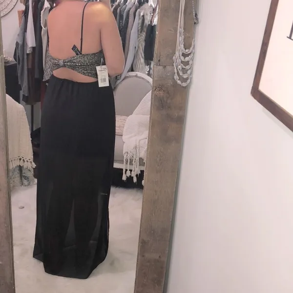 TRIXXI size medium homecoming black maxi dress - Image 4