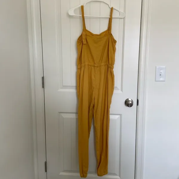 Hot Kiss women’s yellow cinched waist jumpsuit‎ — small - Image 5