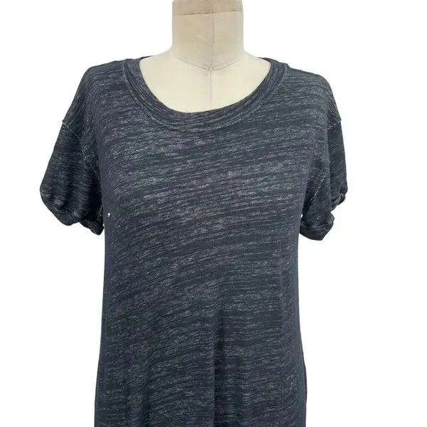 Free People Havana Tee Maxi‎ Dress Charcoal Gray Black Size XS - Image 4