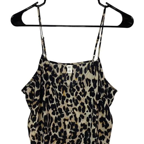 BP Nordstrom's Cheetah Print Strappy Maxi Dress Size‎ Medium Mob Wife Slip Dress - Image 2