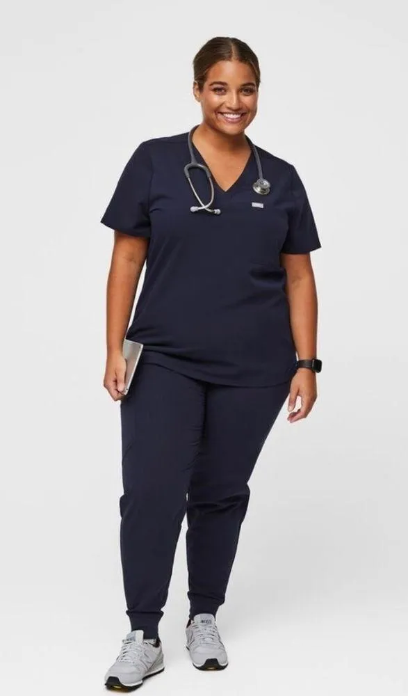 Figs Women's Catarina One Pocket Scrub Top Navy Blue V-Neck Medical Shirt Sz XXL - Image 11