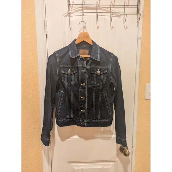 Ralph Lauren dark blue denim jean jacket women size S Excellent condition - Image 4