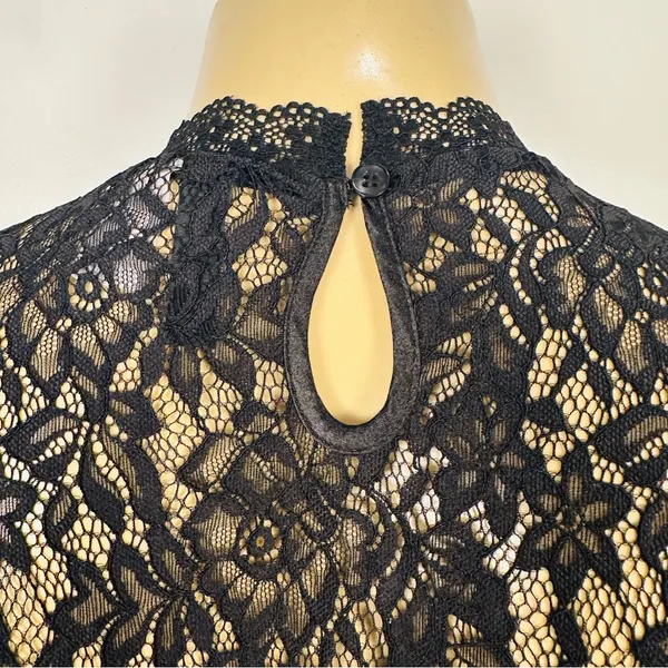 Set 2 Divided Shirts Sz M Black Lace Crochet Sweater Shirt H&M HM Top - Image 10