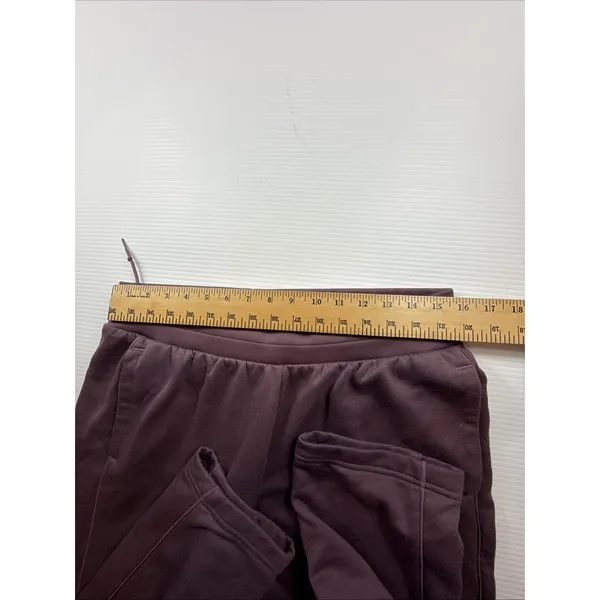 adidas Women's Relaxed Fit Drawstring Fleece Sweat Pants Size L - Image 3