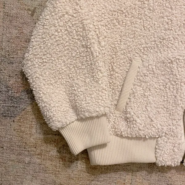 Universal Threads Cream Colored Sherpa Jacket - Image 4