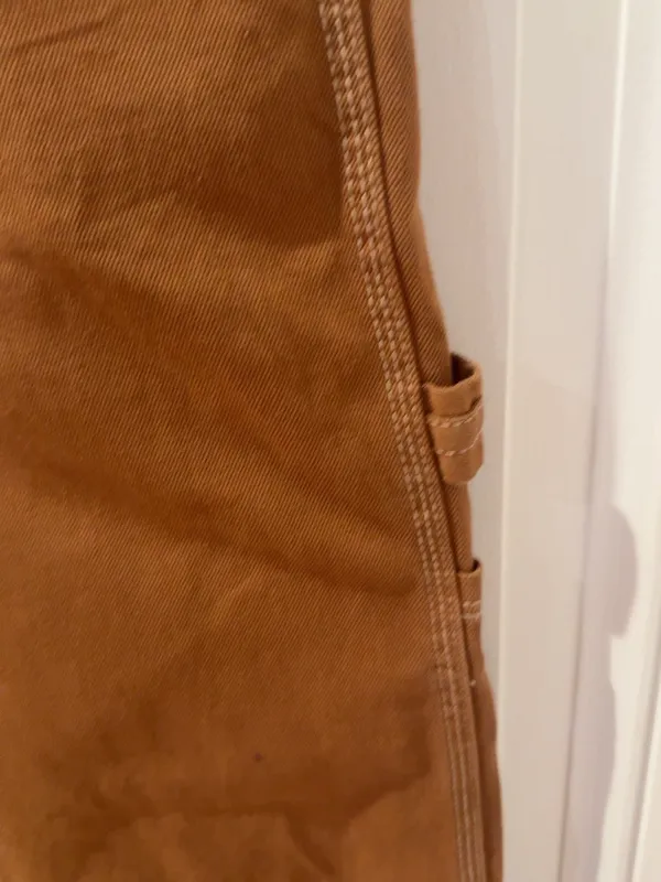 Bershka Brown Carpenter Pants Size 6 Straight Leg Utility Workwear Y2K - Image 6