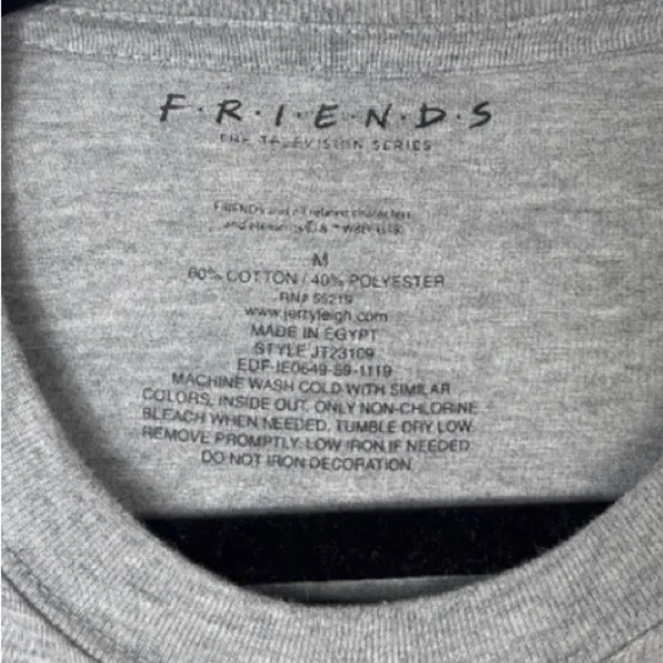 Women’s friends shirt Gray Size M - Image 3