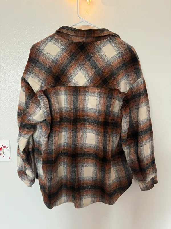 Plaid Flannel Shacket - Image 3