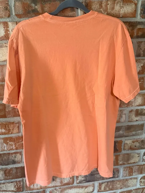 Comfort Colors cantaloupe Graphic Short-Sleeve Tee with Pink Accents - Image 3