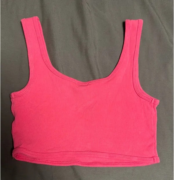 Garage Cropped Tank Top Pink - Image 3