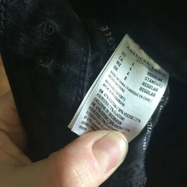 American Eagle black hi-rise 4R jeggings - Image 2