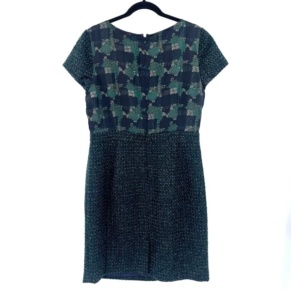 Talbots Tweed Dress Sz 16P Office Preppy Old Money Academia Mix Media Metallic - Image 7