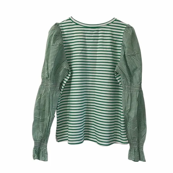Addison Bay Stripe Long-sleeve Crewneck Pull-on Top(Size Medium) - Image 4
